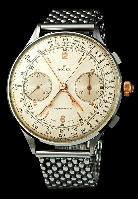 rolex chronograph ref. 4113|antimagnetique reference 4113 from 1942.